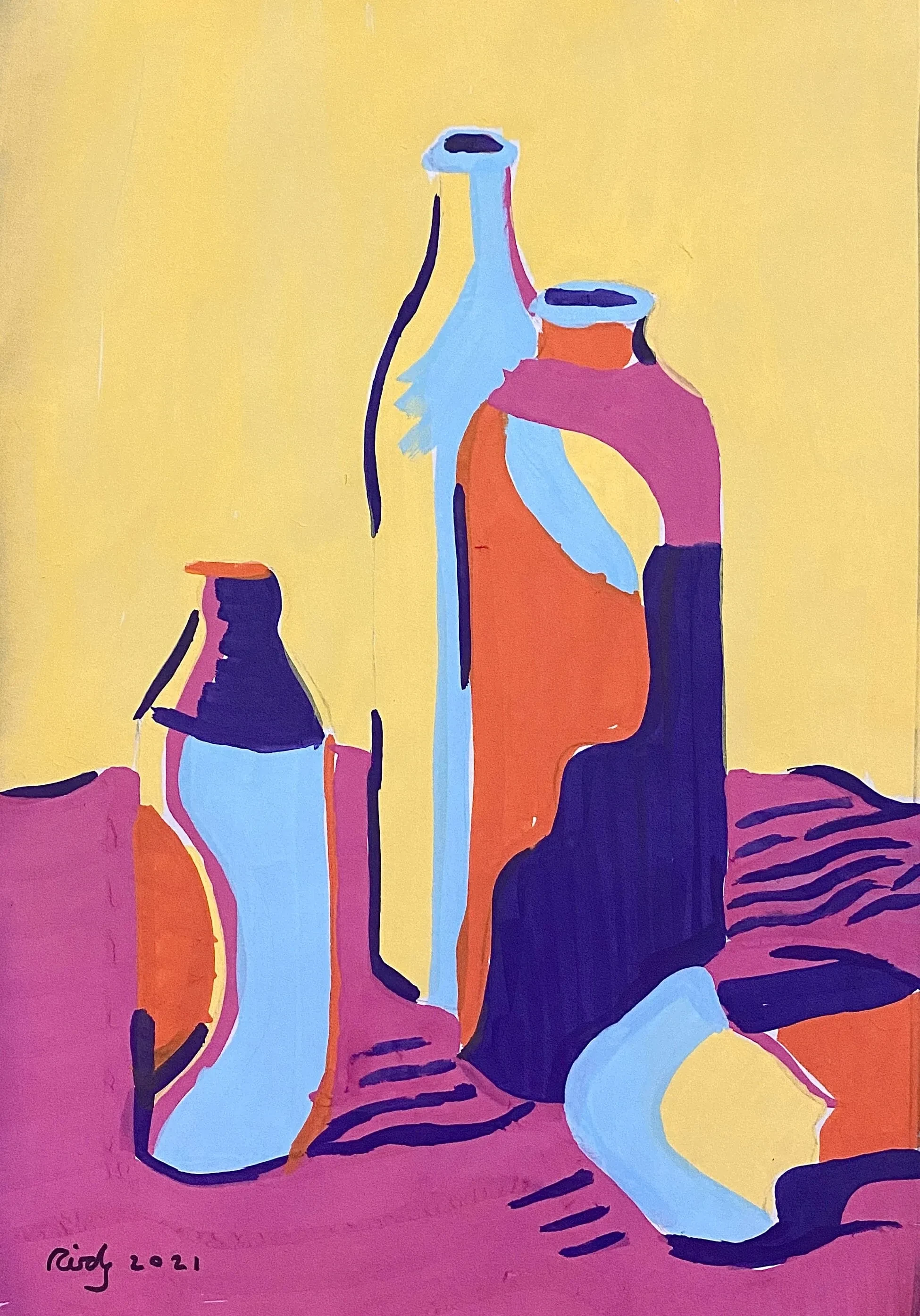 Still Life #2 - Acrylic on Paper 2021
